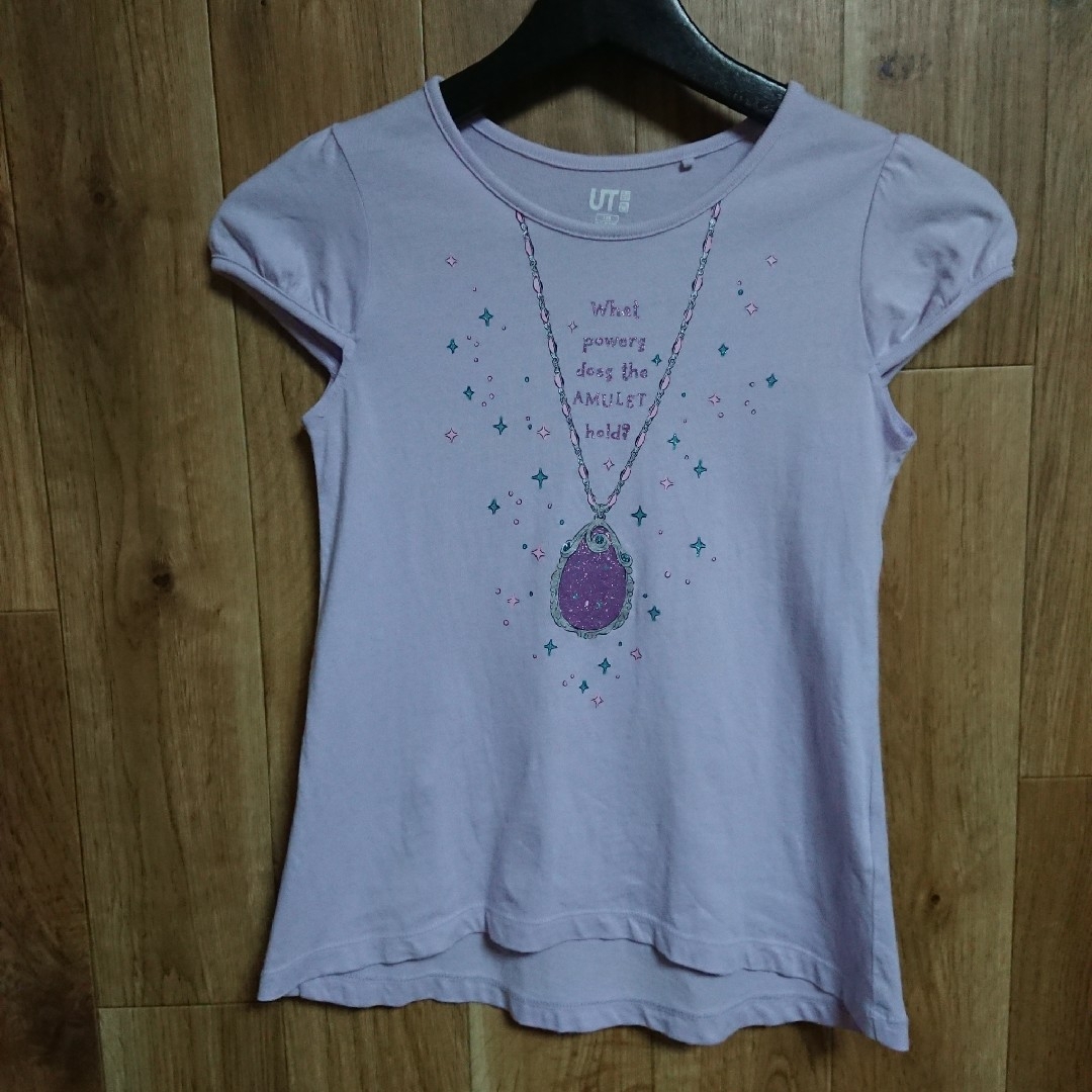 UNIQLO(ユニクロ)のUNIQLO ディズニー Tシャツ チュニック 女の子 ガールズ 130 キッズ/ベビー/マタニティのキッズ服女の子用(90cm~)(Tシャツ/カットソー)の商品写真