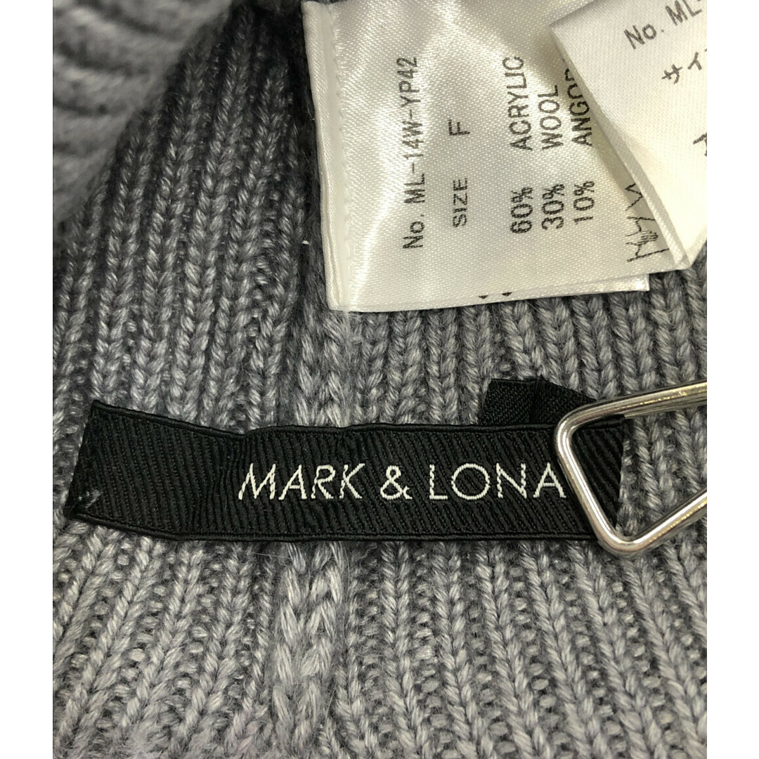 MARK&LONA(マークアンドロナ)のマークアンドロナ MARK＆LONA ニット帽 ビジュー付き レディース F レディースの帽子(ニット帽/ビーニー)の商品写真