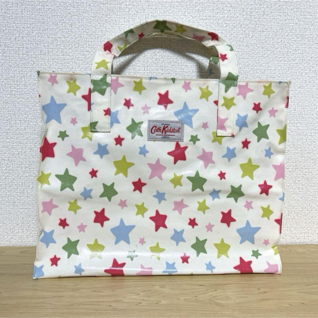 Cath Kidston(キャスキッドソン)の最終値下げ❣️CathKidston バッグ　ホワイト　星　スター レディースのバッグ(ハンドバッグ)の商品写真