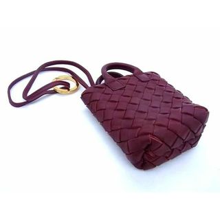 ボッテガヴェネタ(Bottega Veneta)の■新品同様■ BOTTEGA VENETA ボッテガヴェネタ イントレチャート レザー キーホルダー バッグチャーム ボルドー系 FA4089 (その他)