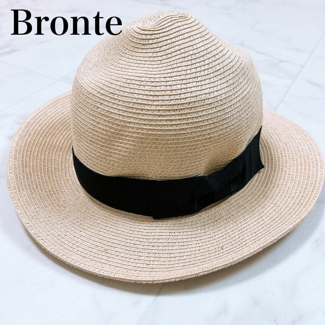 Bronte(ブロンテ)の◇Bronte AMSTERDAM ペーパーハット リボン ライトベージュ レディースの帽子(ハット)の商品写真