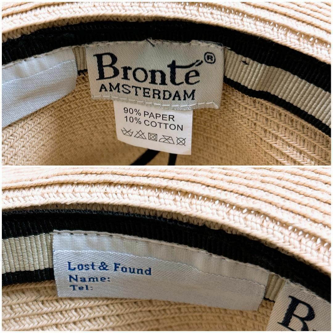 Bronte(ブロンテ)の◇Bronte AMSTERDAM ペーパーハット リボン ライトベージュ レディースの帽子(ハット)の商品写真