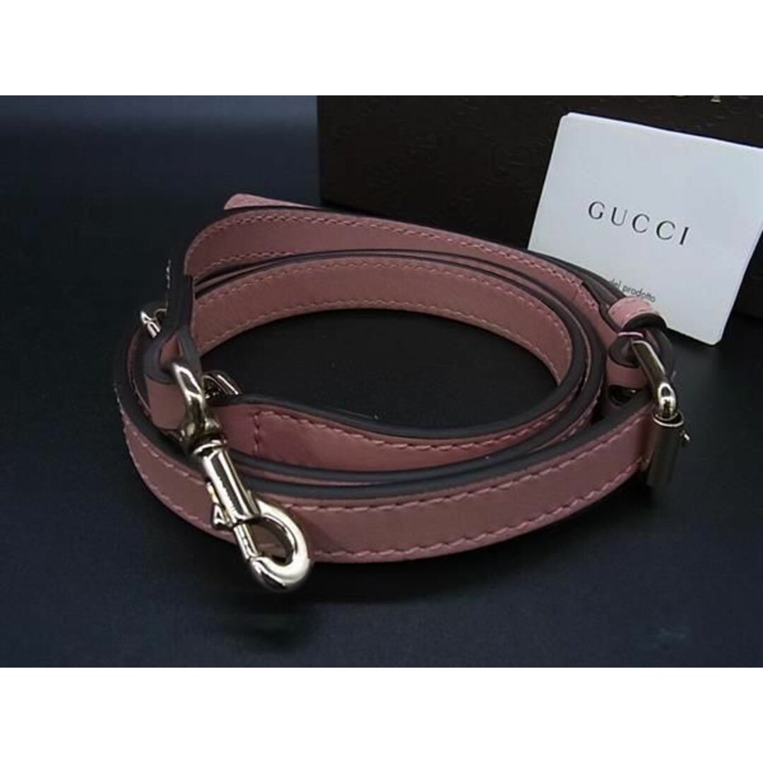 Gucci(グッチ)の■新品同様■ GUCCI グッチ レザー バッグ用 ショルダーストラップ 肩掛け 斜め掛け レディース ピンク系 FA7819  メンズのファッション小物(その他)の商品写真