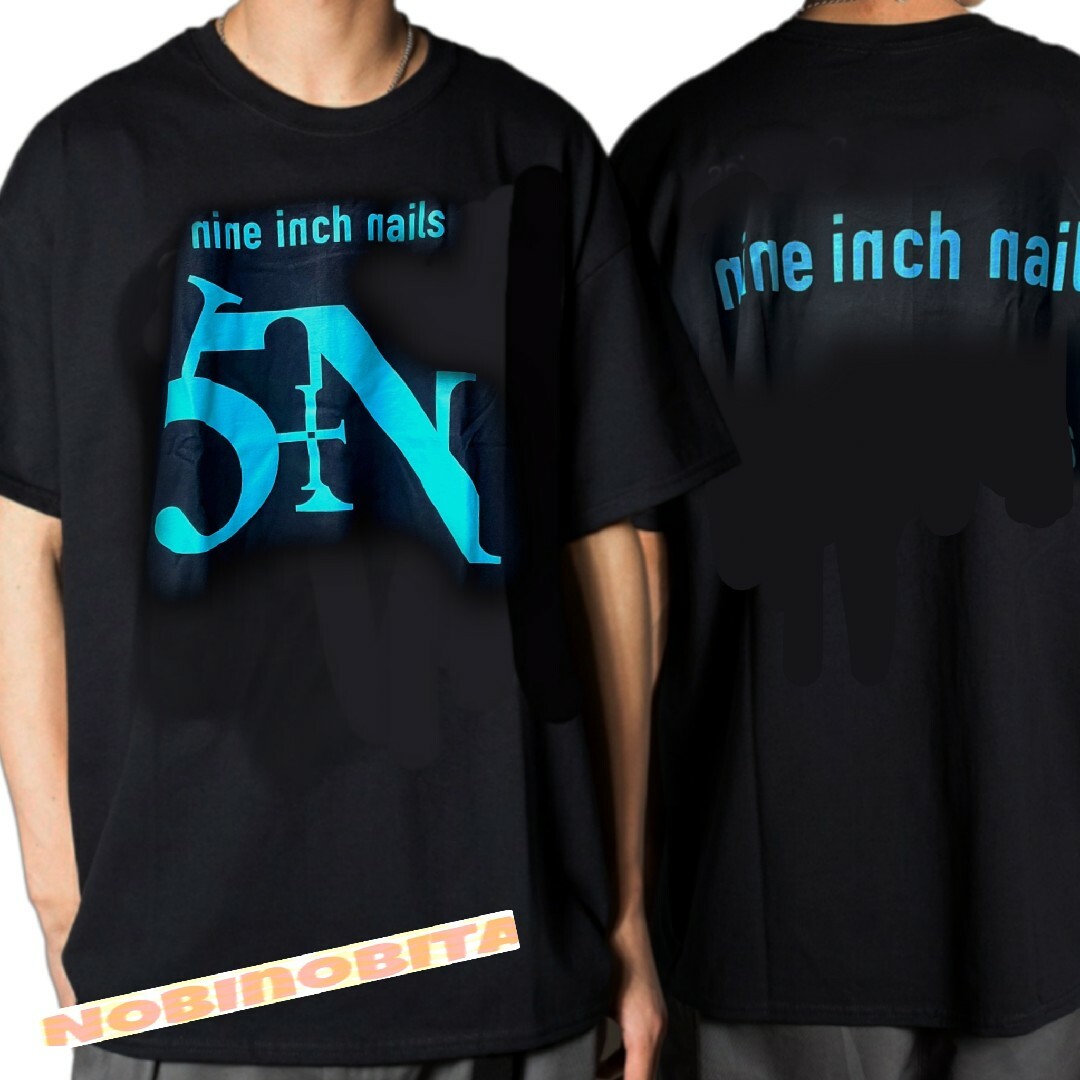 XL/5Nティファニーカラー Nine inch nails  sin Tシャツ メンズのトップス(Tシャツ/カットソー(半袖/袖なし))の商品写真