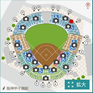 ハンシンタイガース(阪神タイガース)の阪神vs日本ハム 甲子園(野球)