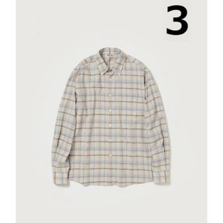 オーラリー(AURALEE)の24SS SUPER LIGHT WOOL CHECK SHIRT 3(シャツ)