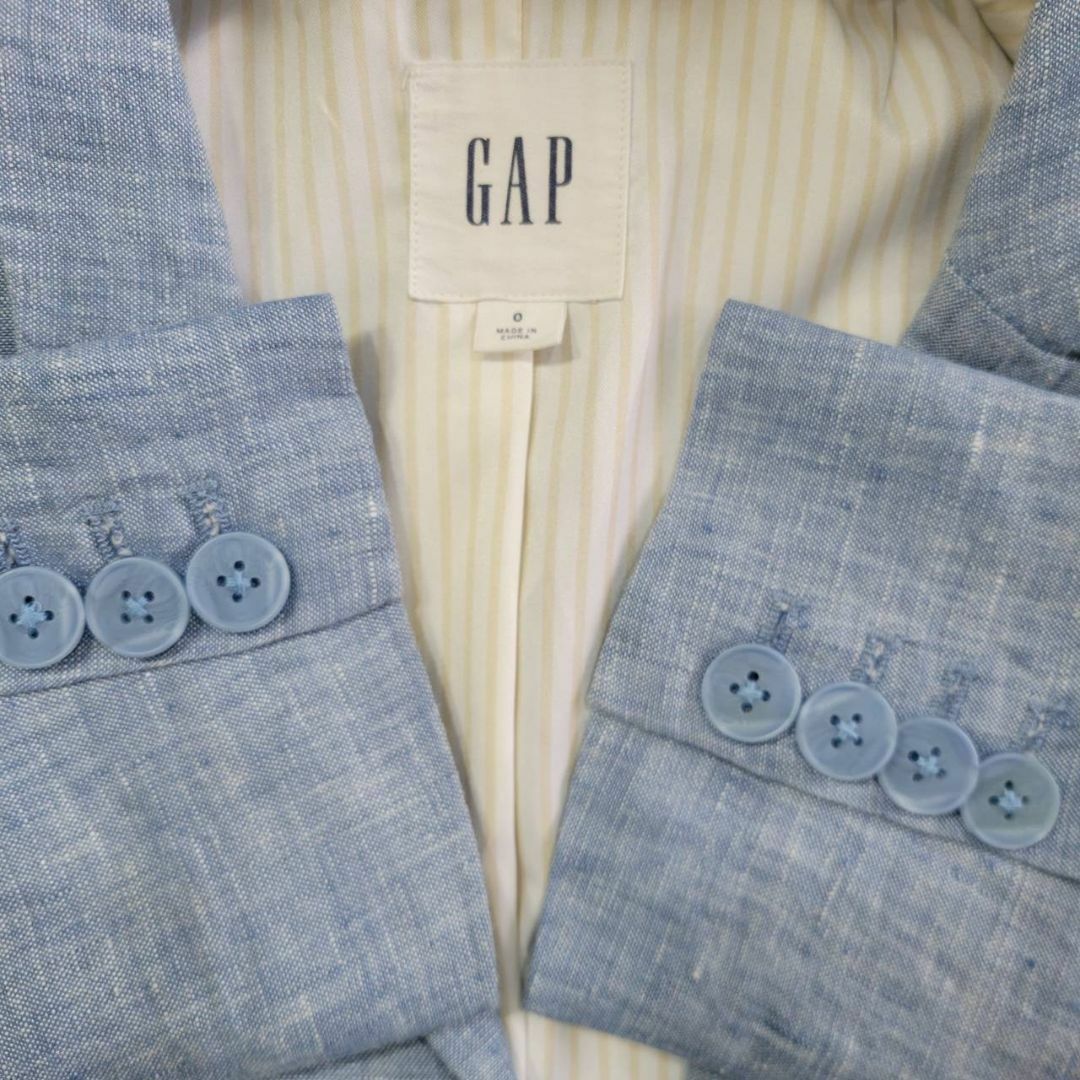 GAP(ギャップ)のGAP ギャップ テーラードジャケット リネン シングルボタン フォーマル レディースのジャケット/アウター(テーラードジャケット)の商品写真