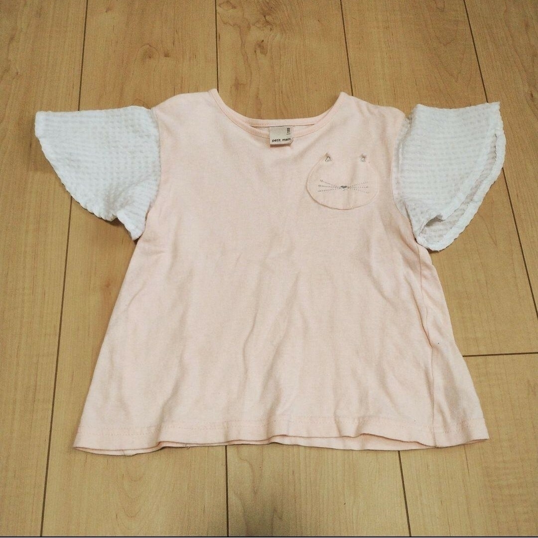 petit main(プティマイン)のpetit main プティマイン Tシャツ 3点セット キッズ/ベビー/マタニティのキッズ服女の子用(90cm~)(Tシャツ/カットソー)の商品写真