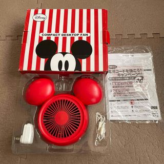 ディズニー(Disney)のディズニー　ミッキー　卓上扇風機(扇風機)