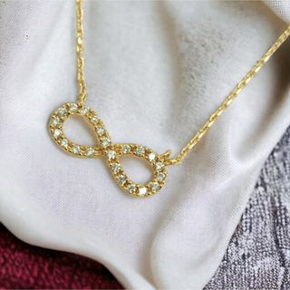 スタージュエリー(STAR JEWELRY)の◆STAR スタージュエリーインフィニティ天然ダイヤモンドネックレスK18YG(ネックレス)