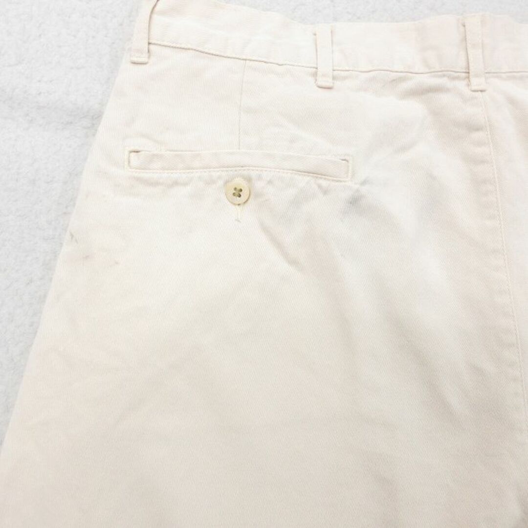 Ralph Lauren(ラルフローレン)のW35★古着 ラルフローレン Ralph Lauren ショート ブランド チノ パンツ ショーツ チノパン メンズ 90年代 90s コットン 薄ベージュ カーキ 24may10 中古 ボトムス 短パン ショーパン メンズのパンツ(ワークパンツ/カーゴパンツ)の商品写真