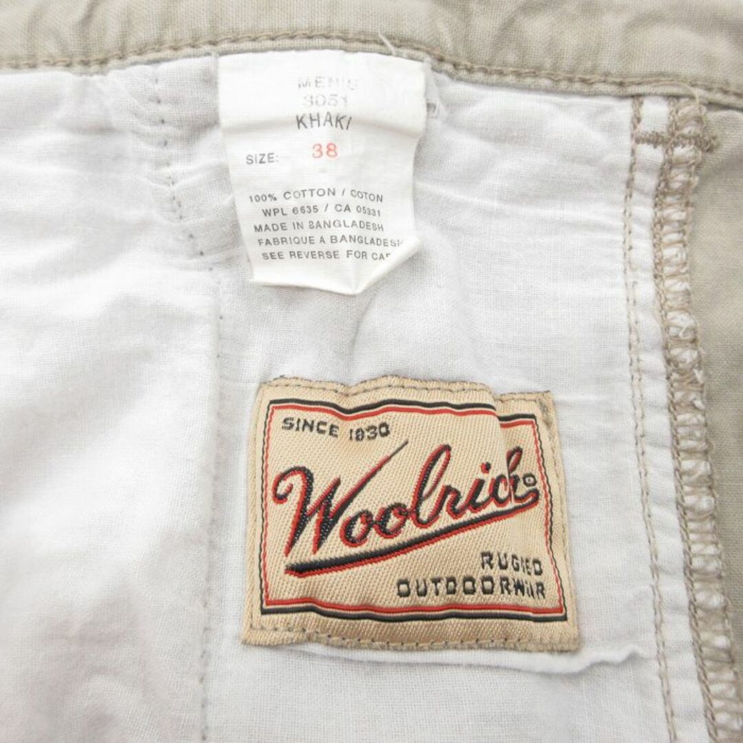 WOOLRICH(ウールリッチ)のW38★古着 ウールリッチ WOOLRICH ショート パンツ ショーツ メンズ 00年代 00s ベージュ カーキ 24may10 中古 ボトムス 短パン ショーパン ハーフ メンズのパンツ(ワークパンツ/カーゴパンツ)の商品写真