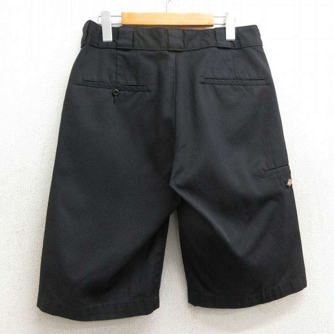 Dickies(ディッキーズ)のW33★古着 ディッキーズ Dickies ショート ワーク パンツ ショーツ メンズ 黒 ブラック 24may10 中古 ボトムス 短パン ショーパン メンズのパンツ(ワークパンツ/カーゴパンツ)の商品写真