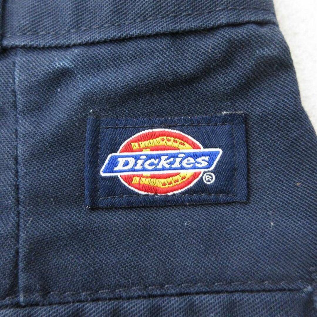 Dickies(ディッキーズ)のW31★古着 ディッキーズ Dickies ショート ワーク パンツ ショーツ メンズ 90年代 90s USA製 紺 ネイビー 【spe】 24may10 中古 ボトムス 短パン ショーパン メンズのパンツ(ワークパンツ/カーゴパンツ)の商品写真