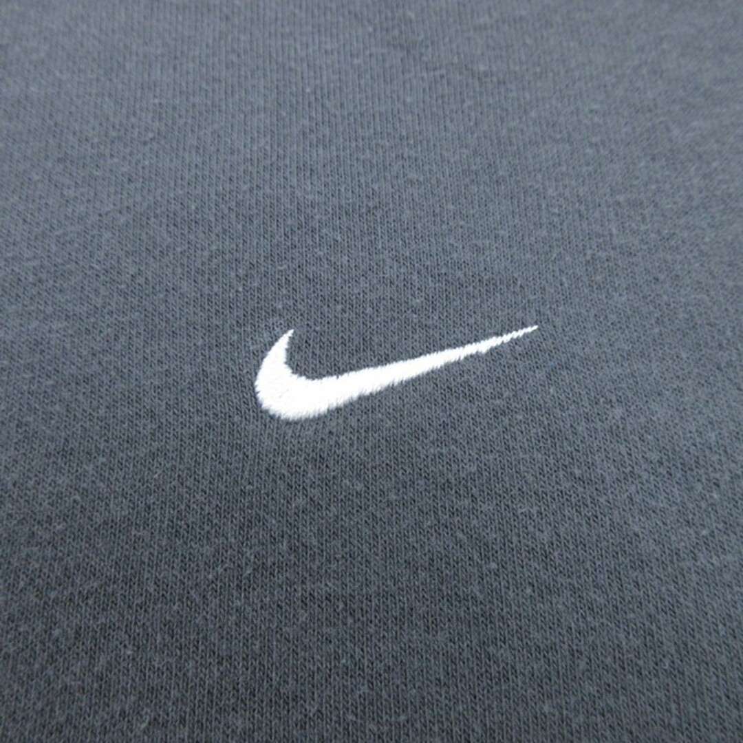 NIKE(ナイキ)のXL★古着 ナイキ NIKE 長袖 スウェット メンズ ワンポイントロゴ 大きいサイズ クルーネック 濃グレー 24may10 中古 スエット トレーナー トップス メンズのトップス(パーカー)の商品写真