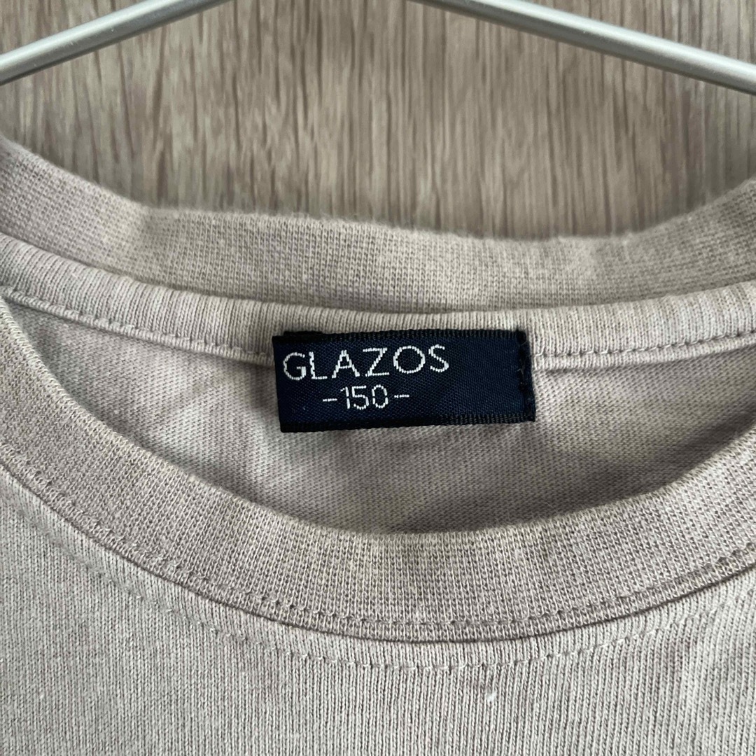 GLAZOS(グラソス)のGLAZOS Tシャツ　150 ベージュ　 キッズ/ベビー/マタニティのキッズ服女の子用(90cm~)(Tシャツ/カットソー)の商品写真