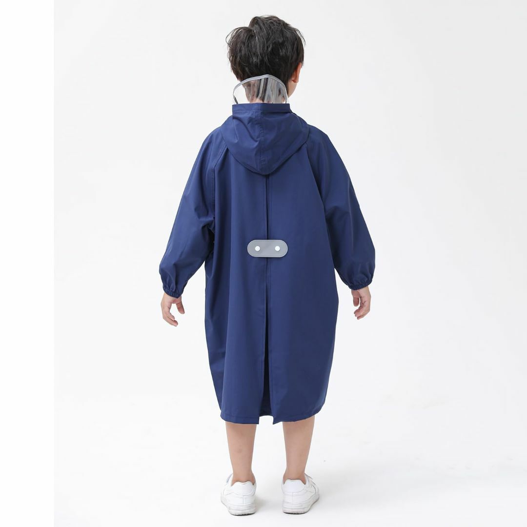 Emfay キッズ レインコート カッパ 子供 ランドセル対応 収納バック付 防 キッズ/ベビー/マタニティのベビー服(~85cm)(その他)の商品写真