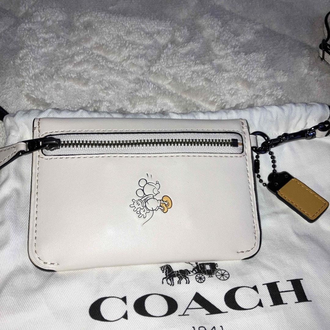 COACH(コーチ)の美品ディズニー×コーチコラボアクセサリーポーチ財布 レディースのファッション小物(ポーチ)の商品写真