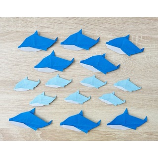 折り紙　イルカ　15個(各種パーツ)