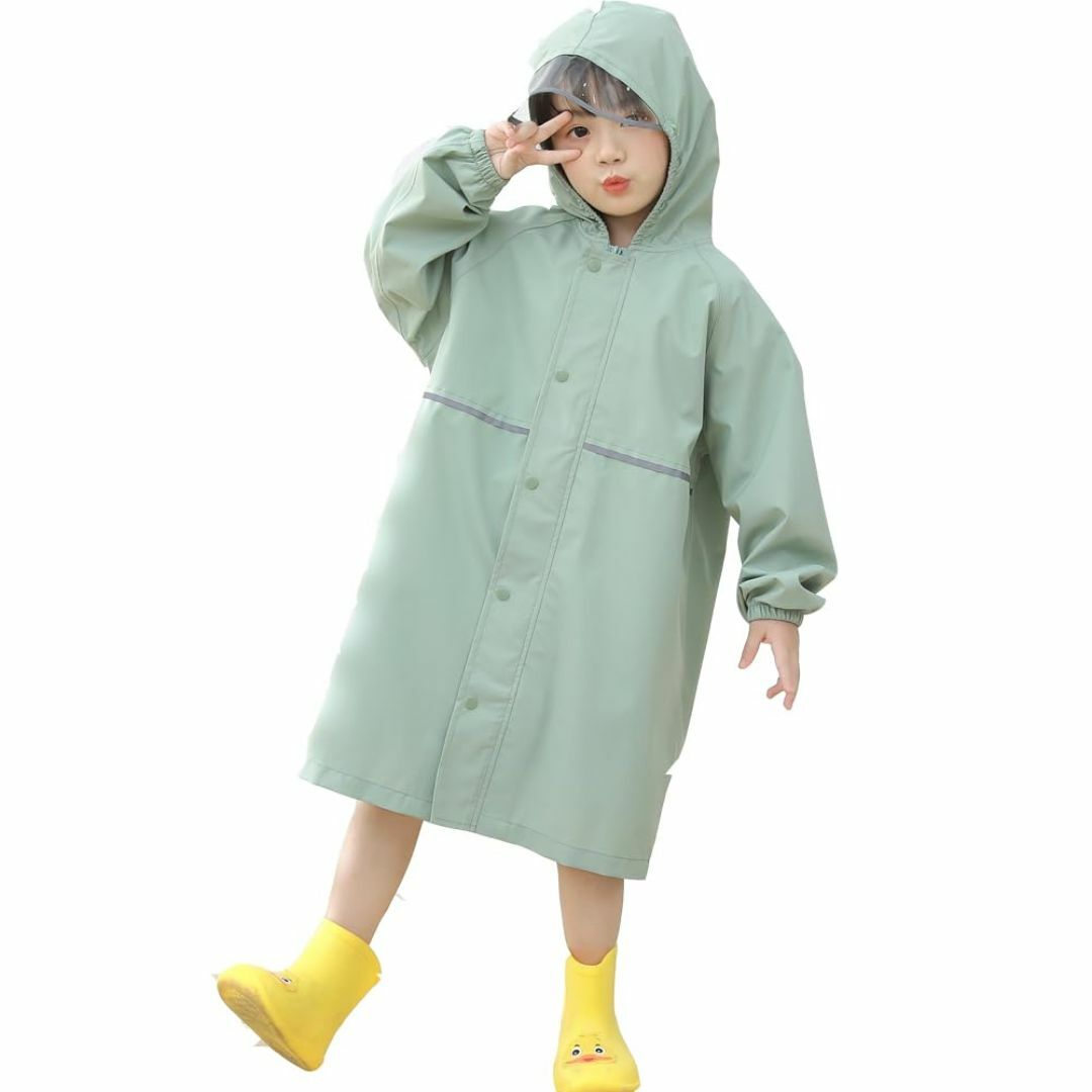 Yolrky キッズ レインコート 女の子 男の子 ランドセル 子供 レインウエ キッズ/ベビー/マタニティのベビー服(~85cm)(その他)の商品写真