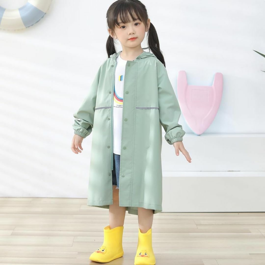 Yolrky キッズ レインコート 女の子 男の子 ランドセル 子供 レインウエ キッズ/ベビー/マタニティのベビー服(~85cm)(その他)の商品写真