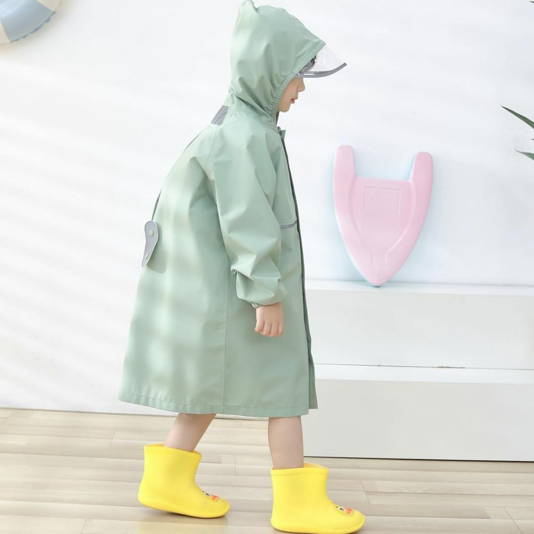 Yolrky キッズ レインコート 女の子 男の子 ランドセル 子供 レインウエ キッズ/ベビー/マタニティのベビー服(~85cm)(その他)の商品写真