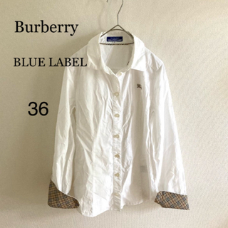 バーバリーブルーレーベル(BURBERRY BLUE LABEL)の♔︎Burberry BLUE LABEL♔︎シャツ【36】(シャツ/ブラウス(長袖/七分))