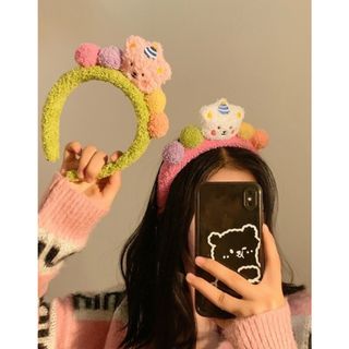 55【新品】韓国オルチャン カチューシャ ヘアアクセサリー うさぎ かわいい(カチューシャ)