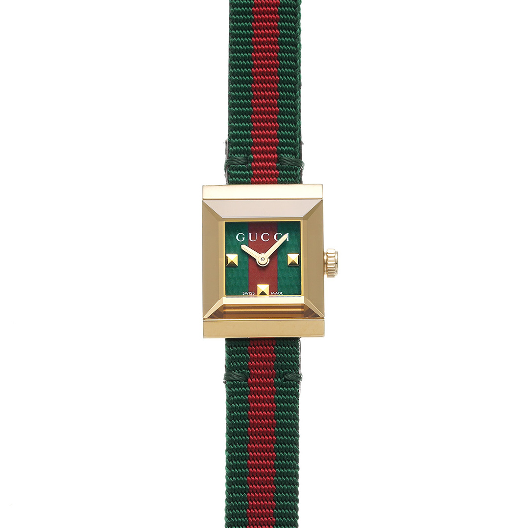 Gucci(グッチ)の中古 グッチ GUCCI YA128527 グリーン /レッド レディース 腕時計 レディースのファッション小物(腕時計)の商品写真