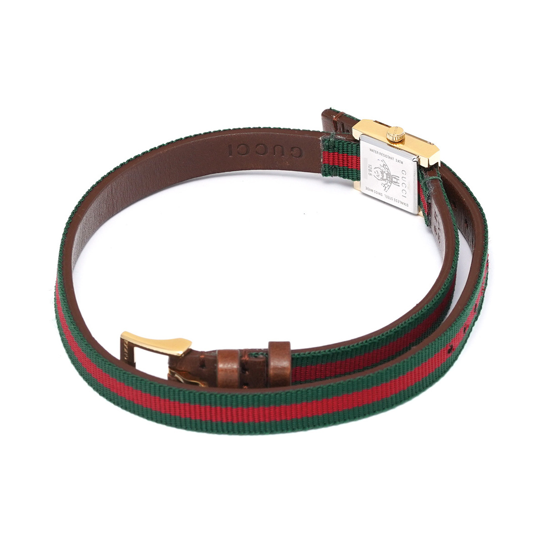 Gucci(グッチ)の中古 グッチ GUCCI YA128527 グリーン /レッド レディース 腕時計 レディースのファッション小物(腕時計)の商品写真