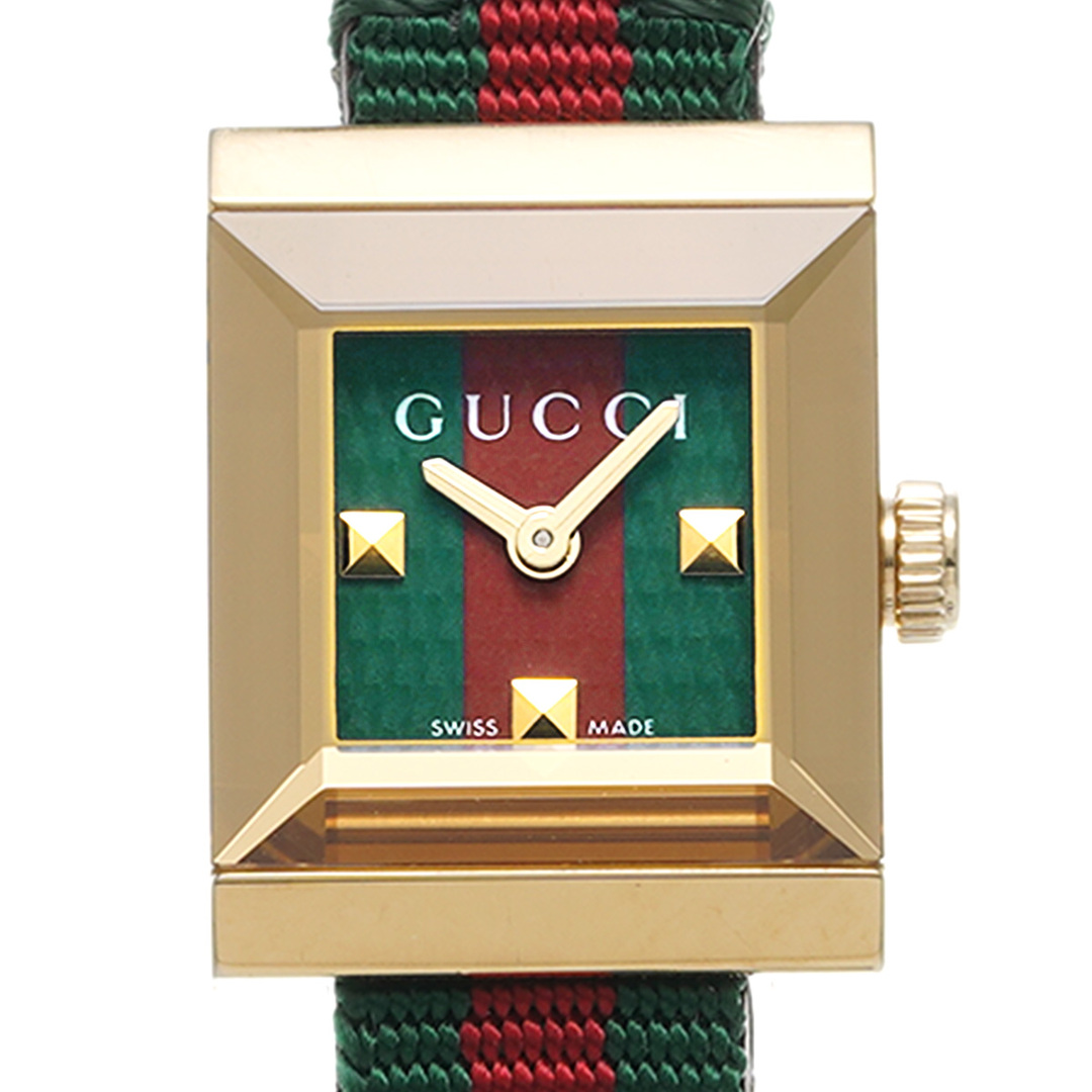 Gucci(グッチ)の中古 グッチ GUCCI YA128527 グリーン /レッド レディース 腕時計 レディースのファッション小物(腕時計)の商品写真