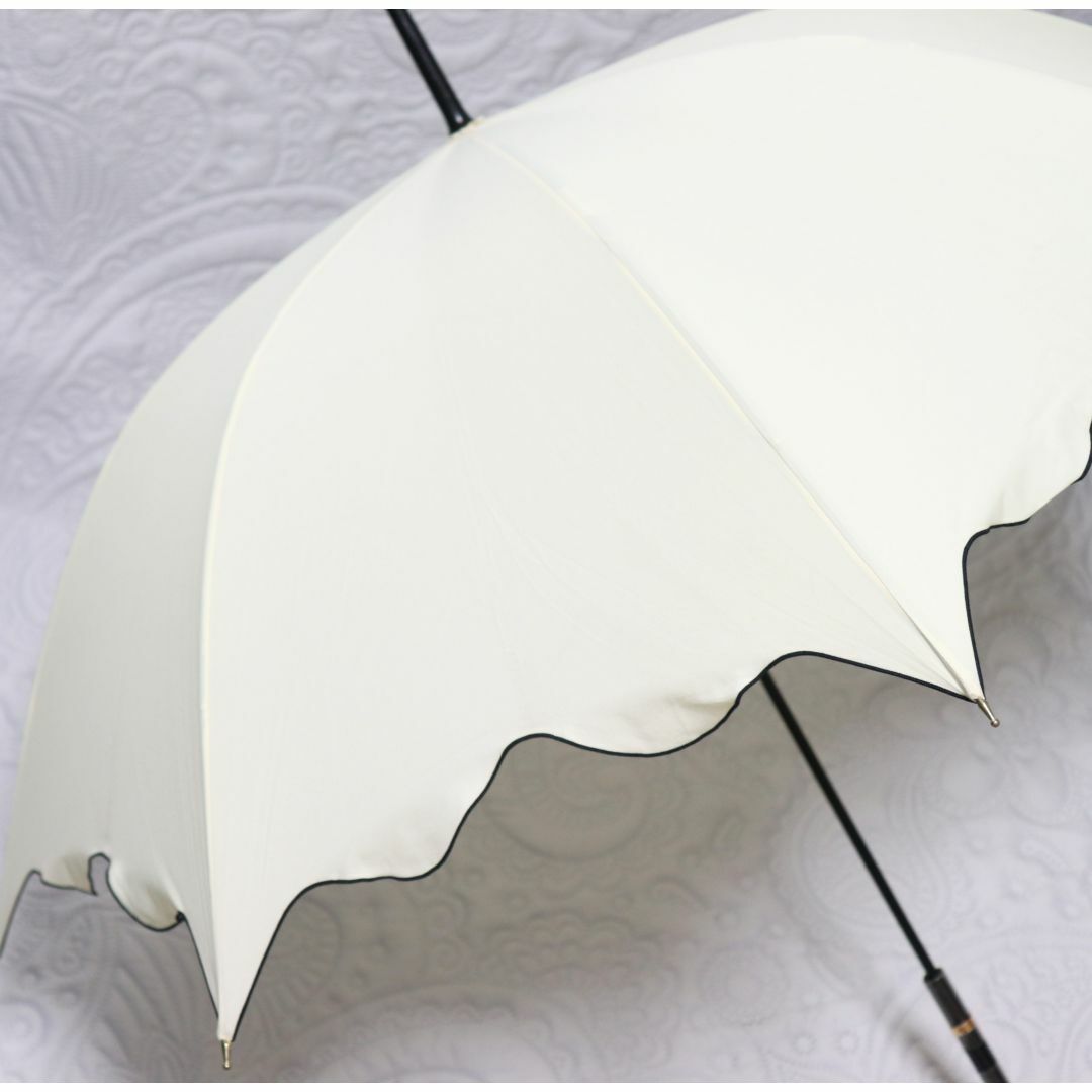 美品【長傘 雨傘】シンプルアシンメトリー 大きめ60cmサイズ レディースのファッション小物(傘)の商品写真