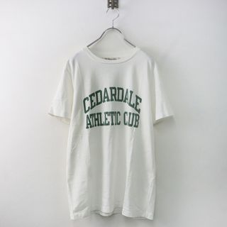 ドゥーズィエムクラス Deuxieme classe REMI RELIEF レミレリーフ CEDARDALE Tシャツ L/ホワイト ロゴ カットソー【2400013859479】