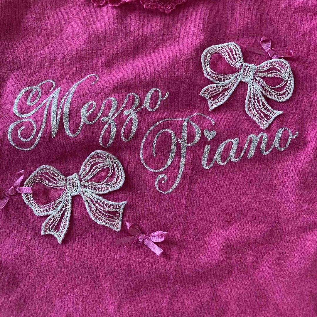 mezzo piano(メゾピアノ)のおまとめ☆110センチ　メゾピアノ　さくらんぼ柄甚平とリボンTシャツ キッズ/ベビー/マタニティのキッズ服女の子用(90cm~)(甚平/浴衣)の商品写真