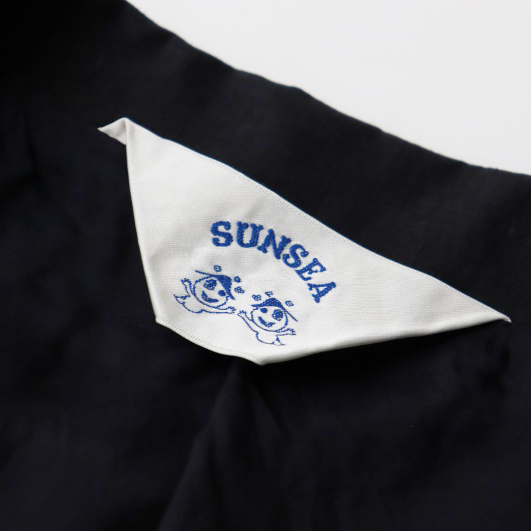 SUNSEA(サンシー)の美品 サンシー SUNSEA LINEN BLOUSON リネンブルゾン 3/ブラック 黒 ジャケット 上着 麻素材【2400013855181】 レディースのジャケット/アウター(ブルゾン)の商品写真