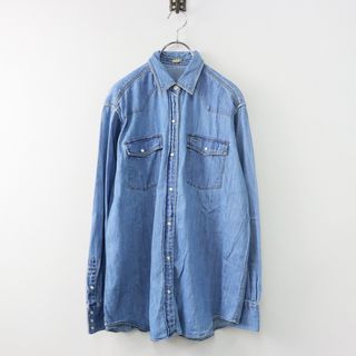 DEUXIEME CLASSE - 2022AW ドゥーズィエムクラス MUSE Deuxieme Classe DENIM WESTERN シャツ F/ブルー トップス【2400013854931】