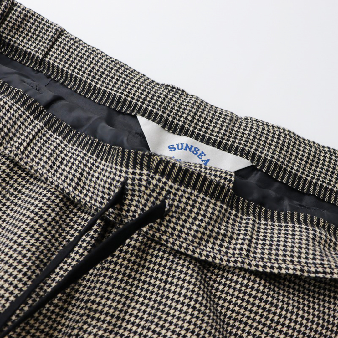美品 定価51700円 2022AW サンシー SUNSEA MIX 千鳥 WIDE PANTS 美品 定価51700円 2022AW サンシー SUNSEA MIX 千鳥 WIDE PANTS