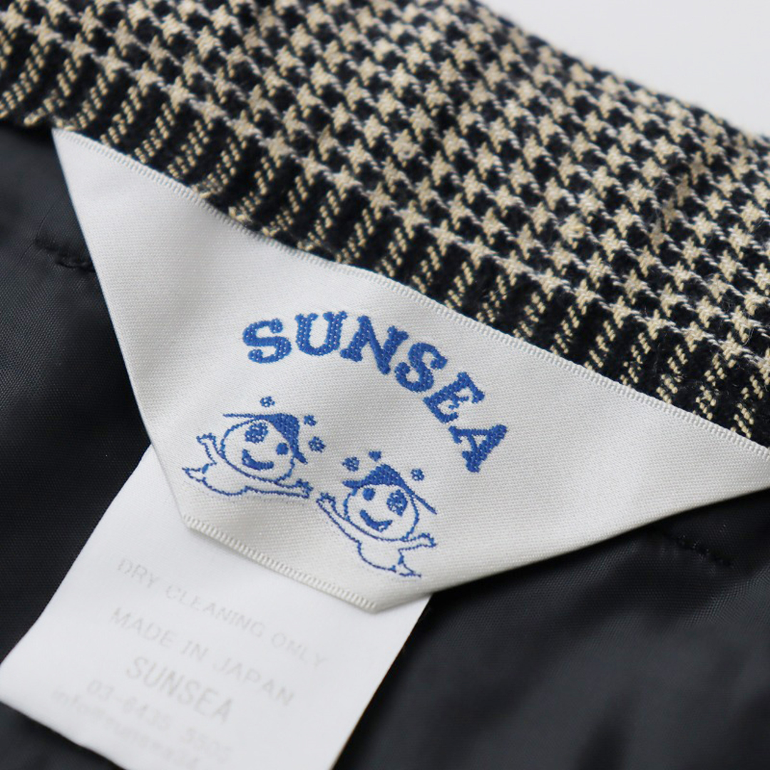 SUNSEA(サンシー)の美品 定価51700円 2022AW サンシー SUNSEA MIX 千鳥 WIDE PANTS 格子柄シルクウールワイドパンツ 3【2400013855099】 レディースのパンツ(カジュアルパンツ)の商品写真