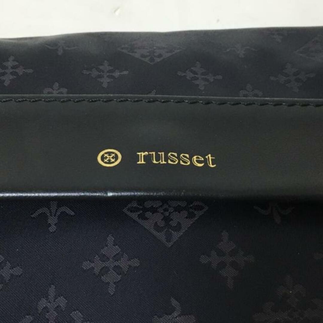 Russet(ラシット)のrusset(ラシット) 財布 - ダークネイビー×黒 ショルダーウォレット ナイロン×レザー レディースのファッション小物(財布)の商品写真