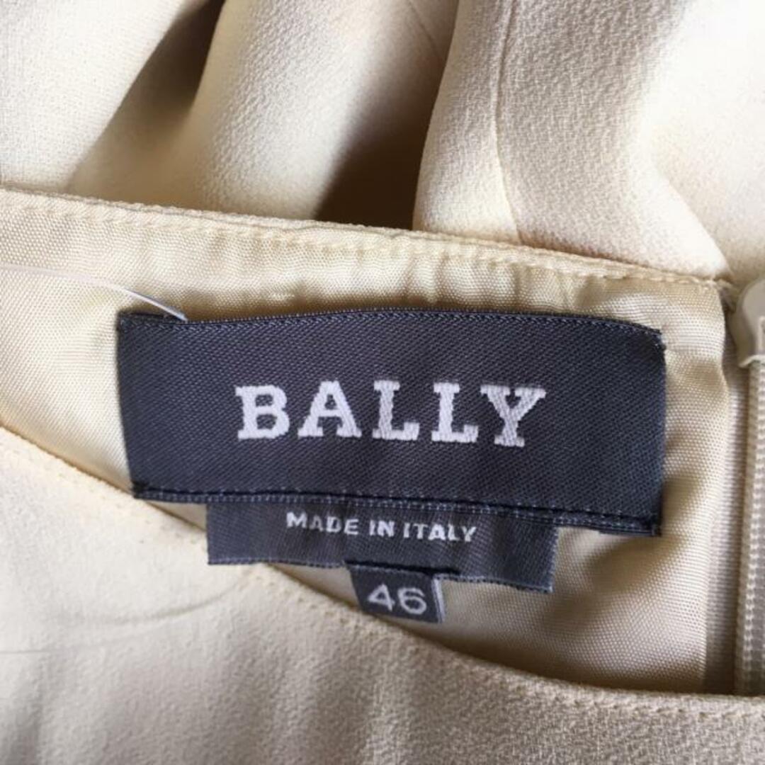 Bally(バリー)のBALLY(バリー) ワンピース サイズ46 L レディース - ライトイエロー×ベージュ クルーネック/長袖/ロング レディースのワンピース(その他)の商品写真