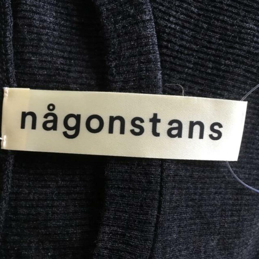 nagonstans(ナゴンスタンス) ワンピース サイズ38 M レディース - ダークグレー クルーネック/長袖/ロング/ニット レディースのワンピース(その他)の商品写真