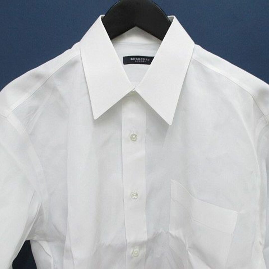 バーバリー ロンドン 長袖 ワイシャツ カッターシャツ 白 ホワイト 日本製 綿 メンズのトップス(シャツ)の商品写真