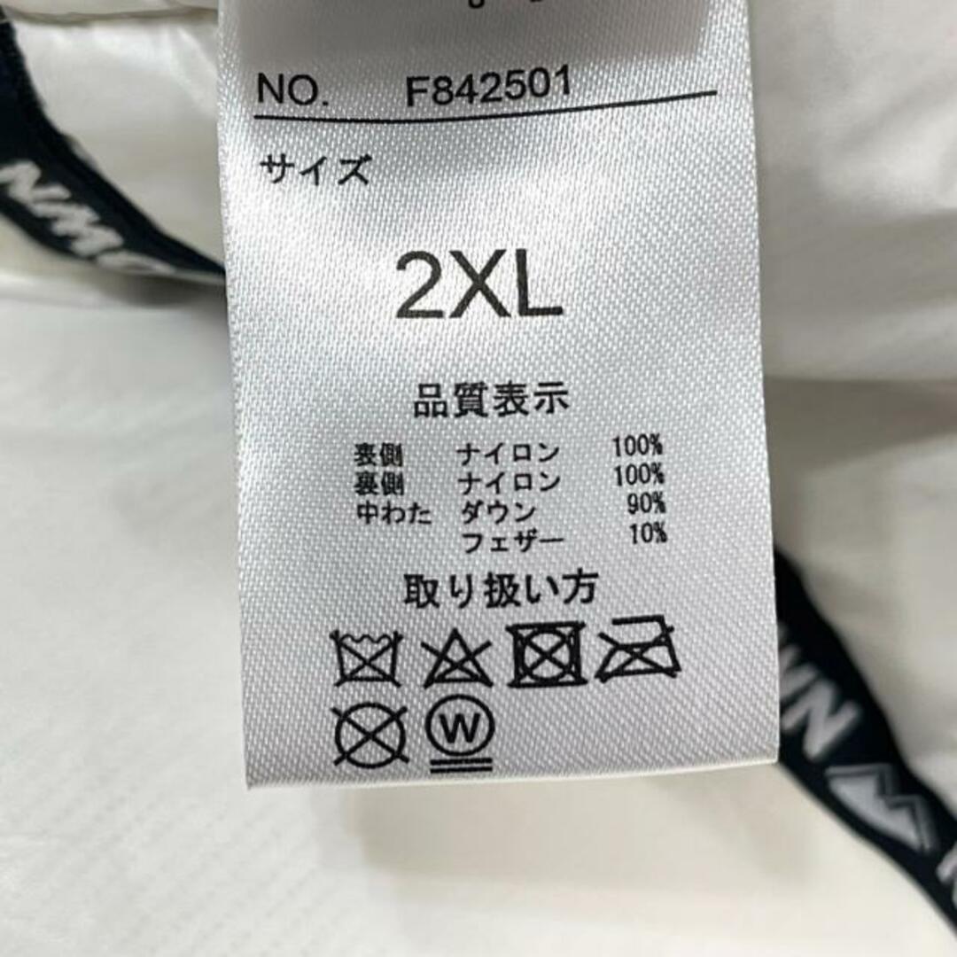 FIRSTDOWN(ファーストダウン) ダウンジャケット サイズ2XL 2XL メンズ - 白×黒 長袖/リバーシブル/冬 メンズのジャケット/アウター(ダウンジャケット)の商品写真