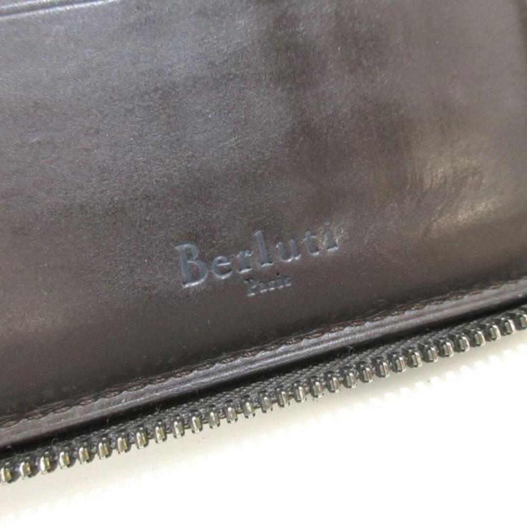 Berluti(ベルルッティ)のberluti(ベルルッティ) 長財布 TECK SCRITTO VN ブラウン カリグラフィ/ラウンドファスナー レザー レディースのファッション小物(財布)の商品写真