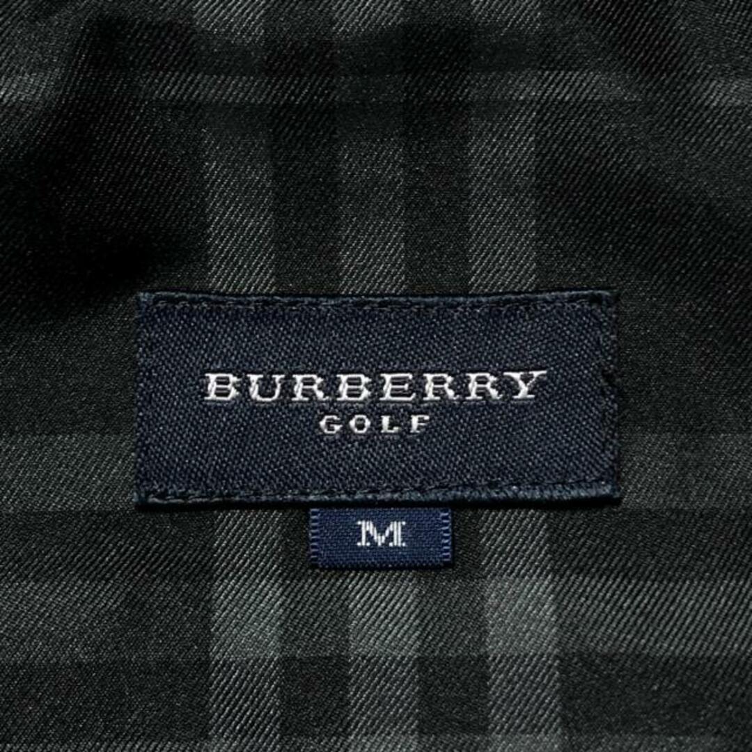 BURBERRYGOLF(バーバリーゴルフ) ブルゾン サイズM メンズ - 黒 長袖/プルオーバー/春/秋 メンズのジャケット/アウター(ブルゾン)の商品写真