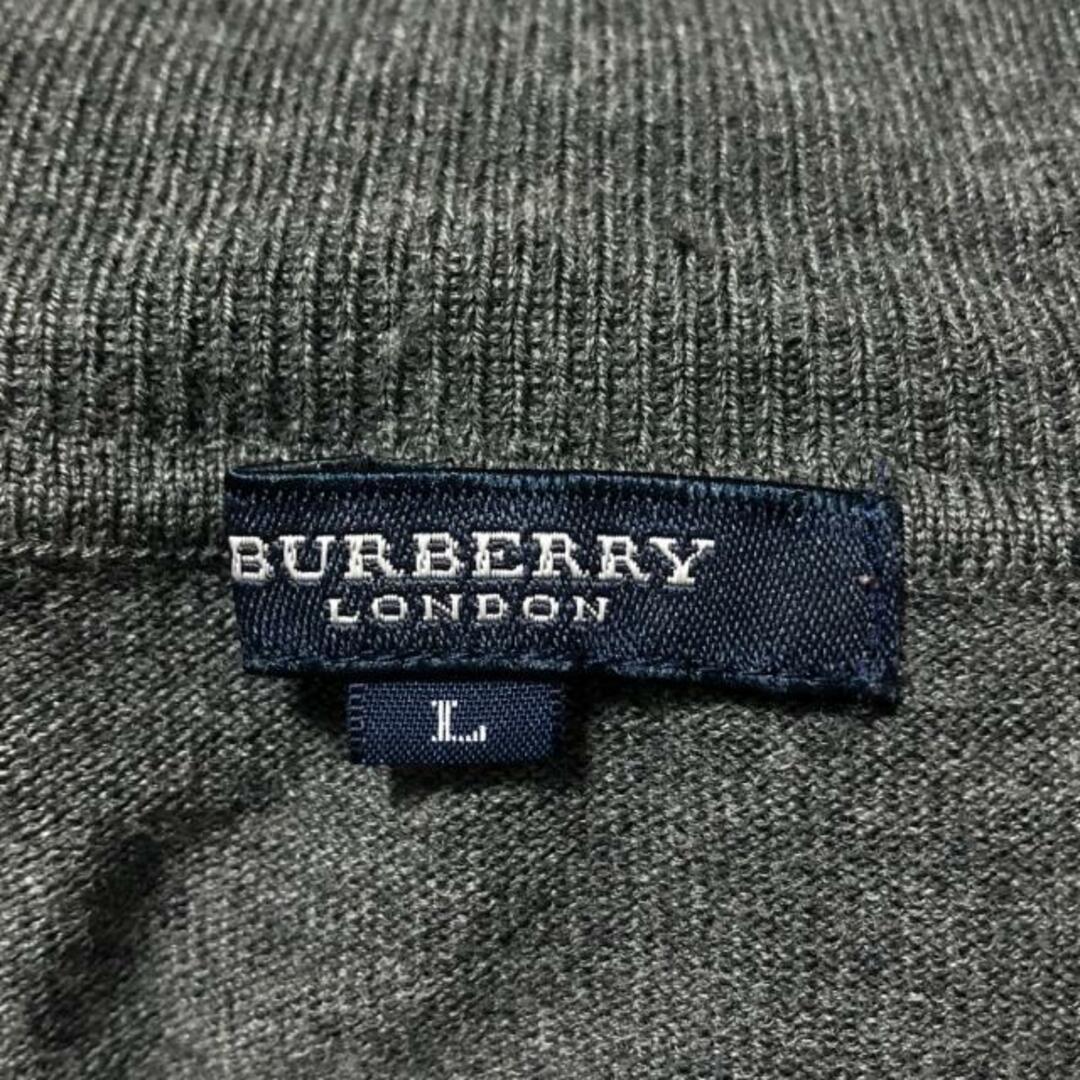 Burberry LONDON(バーバリーロンドン) 長袖セーター サイズL メンズ - ダークグレー タートルネック メンズのトップス(ニット/セーター)の商品写真