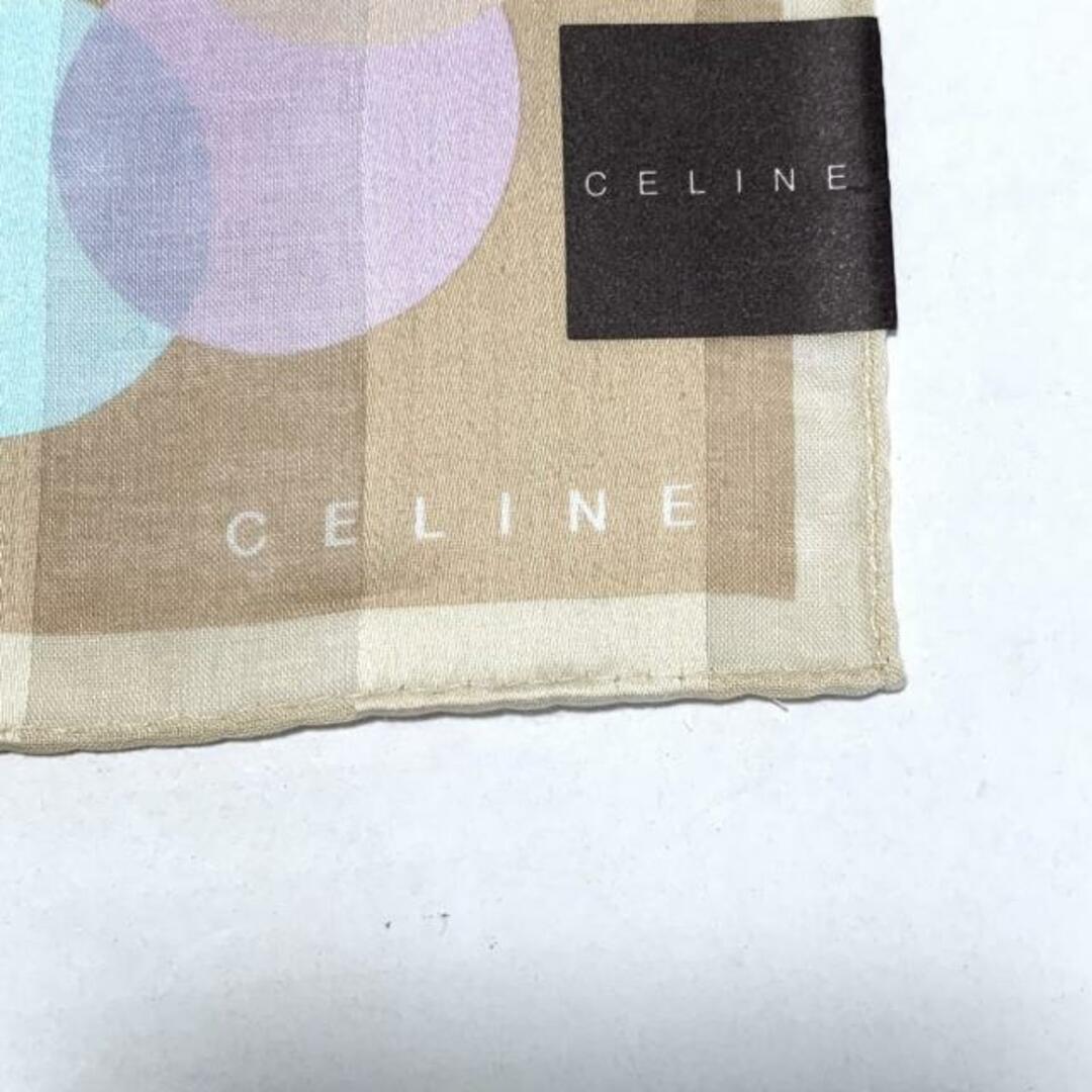 celine(セリーヌ)のCELINE(セリーヌ) ハンカチ - ライトブラウン×ピンク×マルチ ストライプ レディースのファッション小物(ハンカチ)の商品写真