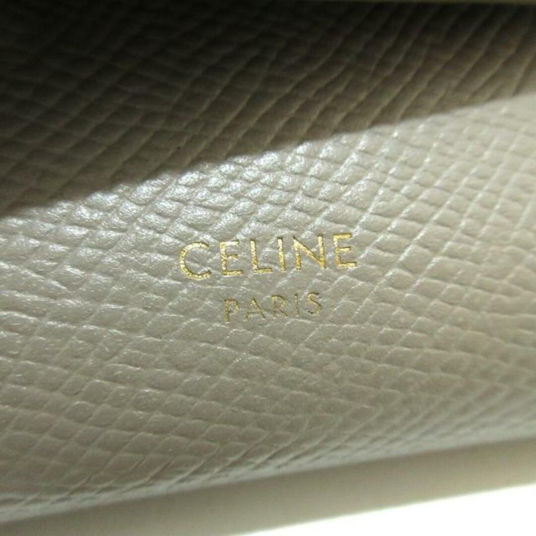 celine(セリーヌ)のCELINE(セリーヌ) 3つ折り財布 スモール トリフォールドウォレット グレーベージュ レザー レディースのファッション小物(財布)の商品写真