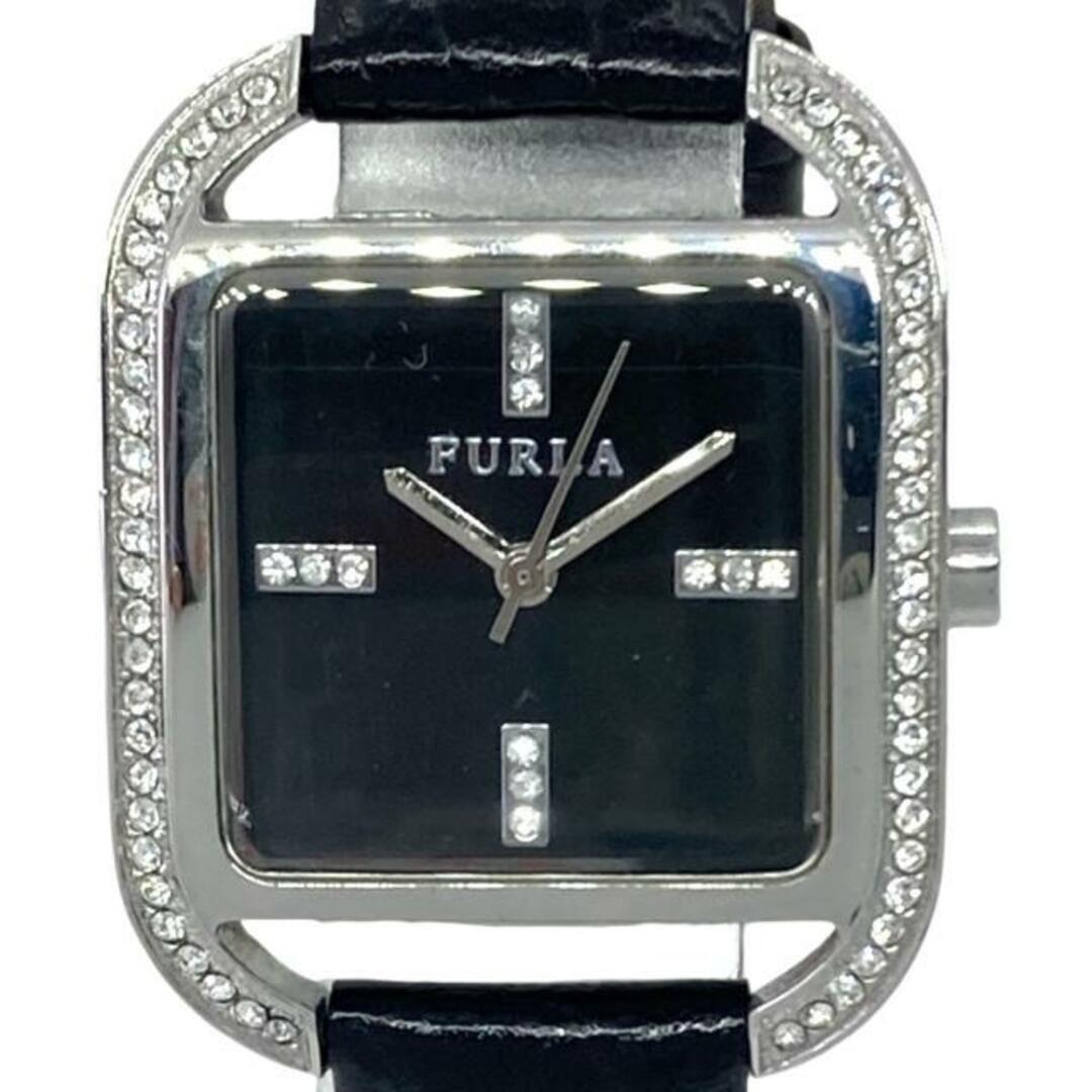 Furla(フルラ)のFURLA(フルラ) 腕時計 - レディース ラインストーン 黒 レディースのファッション小物(腕時計)の商品写真