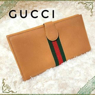 グッチ(Gucci)のGUCCI☆シェリーライン 本革 レザー 二つ折り 長財布 ウォレット 多収納(長財布)